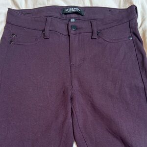 Liverpool Women's Skinny Pants in Deep Burgundy